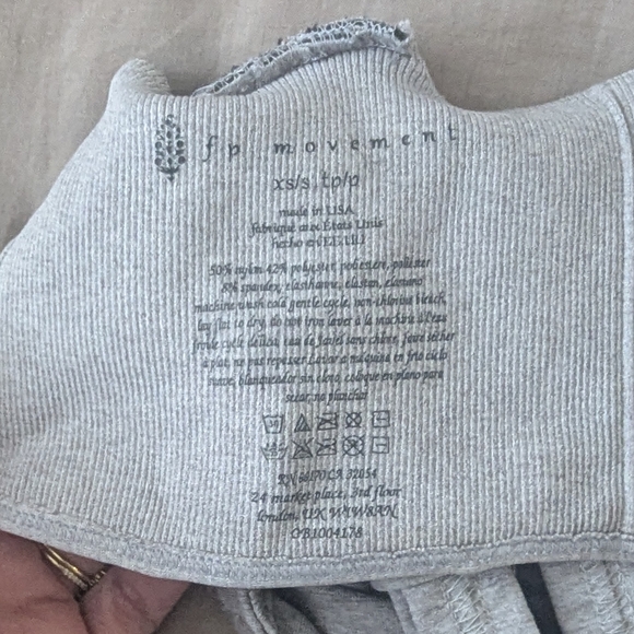 Free People Gray Sports Bra xs - Picture 4 of 5